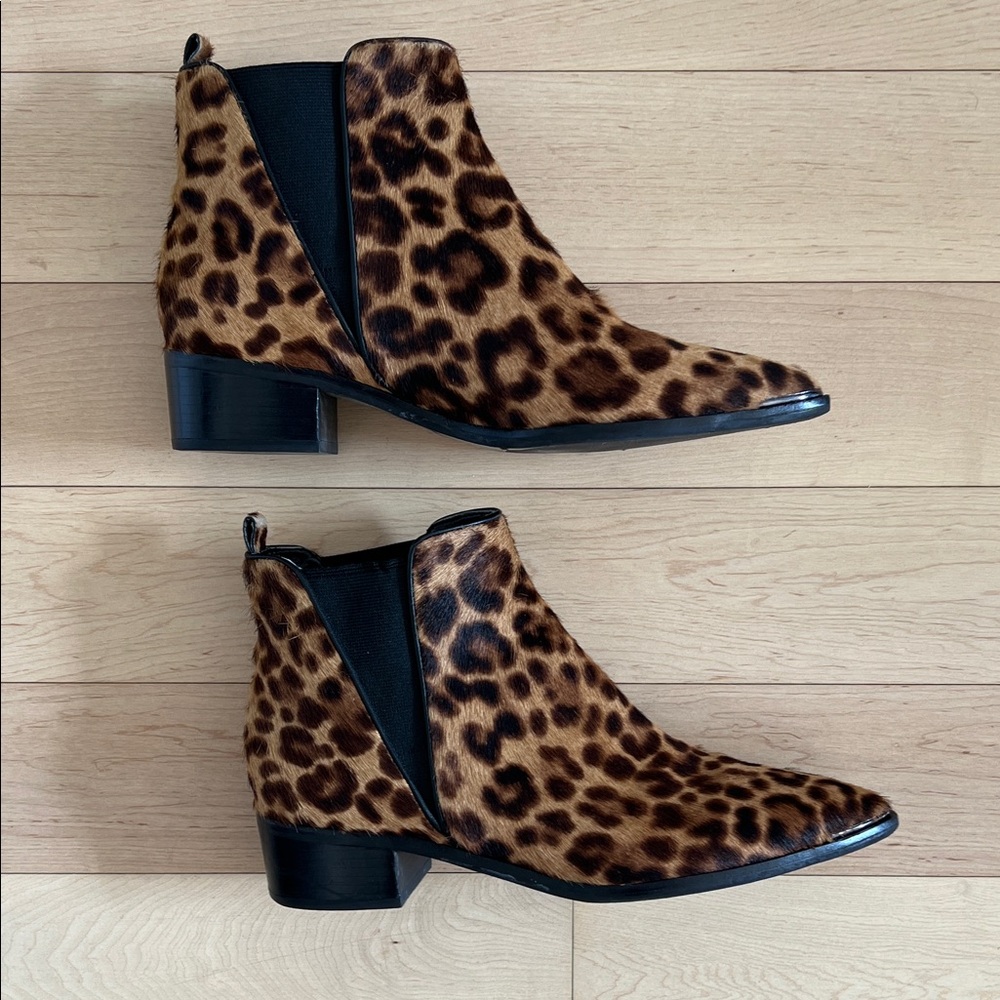Marc Fisher Animal Print Ankle Booties